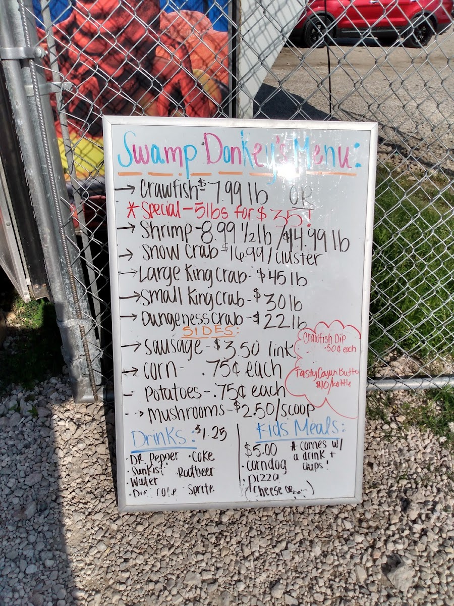 Menu Swamp Donkey's Seafood-10