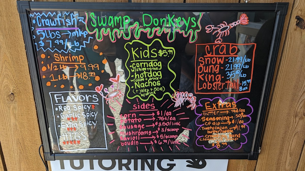 Menu Swamp Donkey's Seafood-7